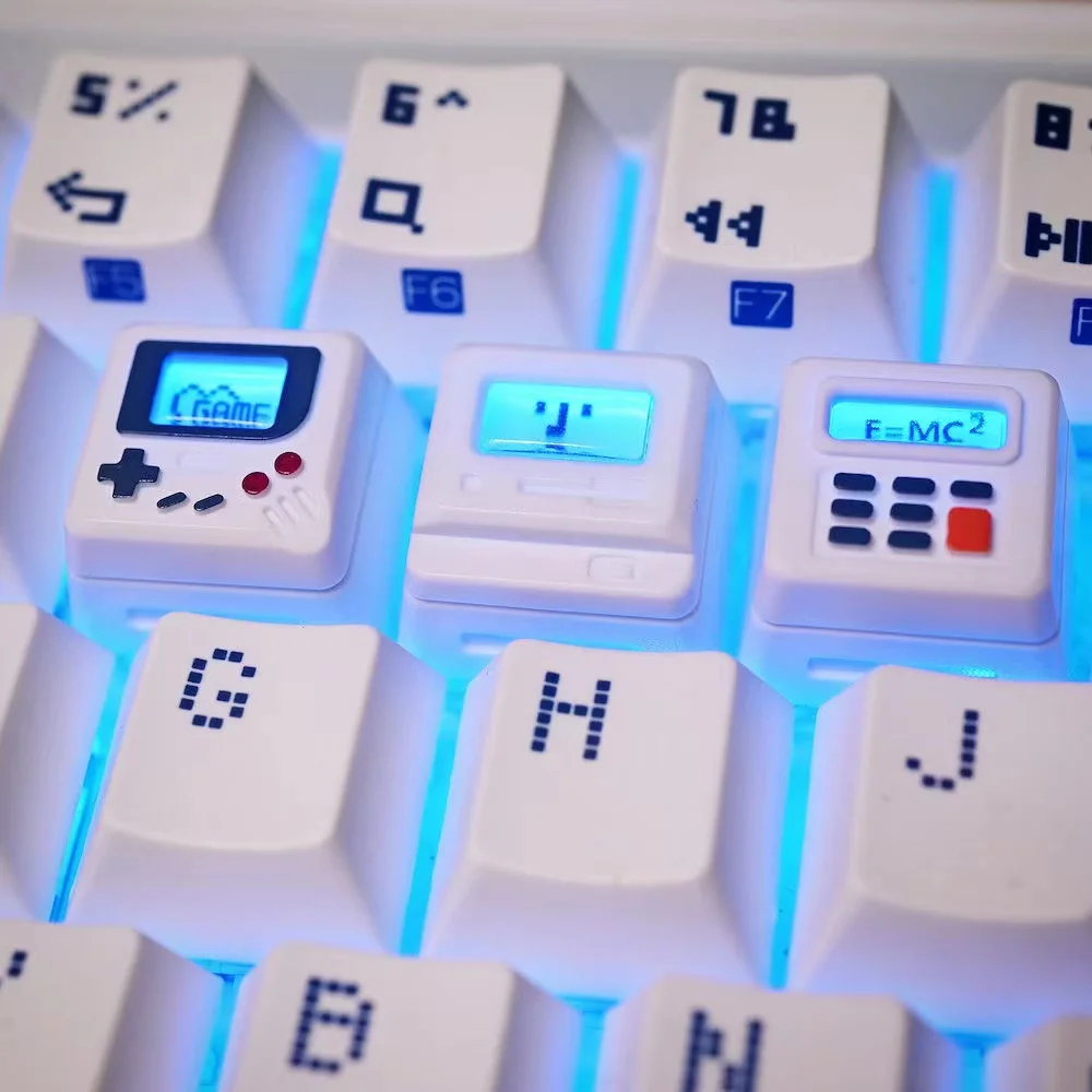 Retro Gaming Unit - K-04 3-in-1 Creative Retro Transparent Keycap