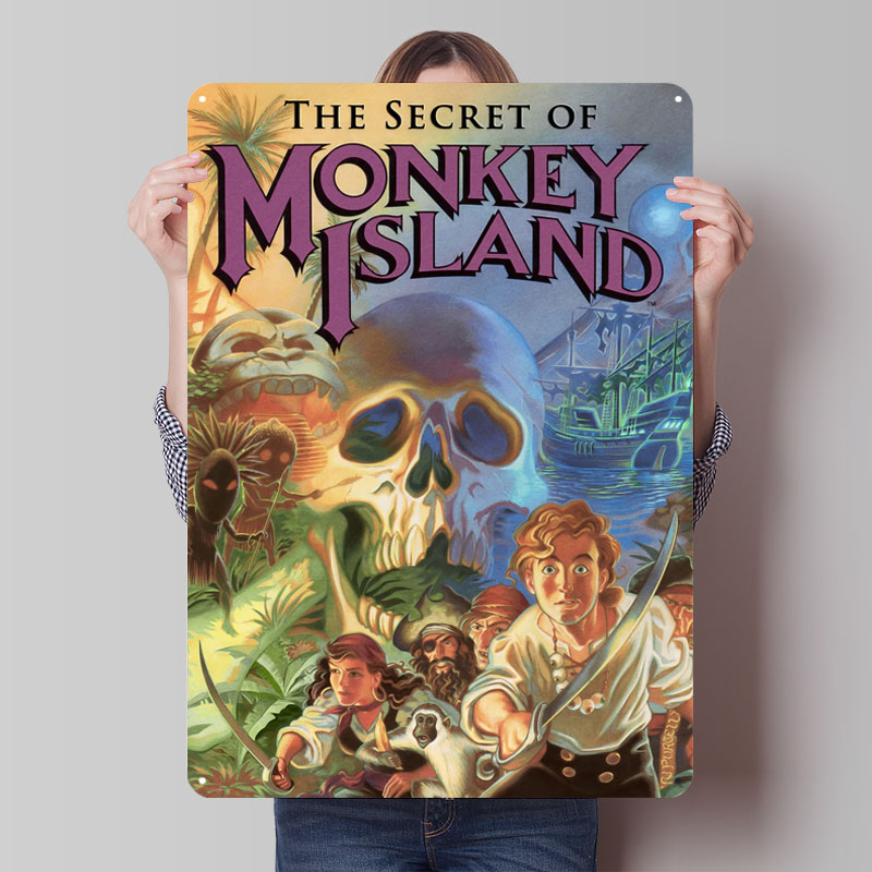 Retro Gaming Island - Secret Of Monkey Island Poster Game