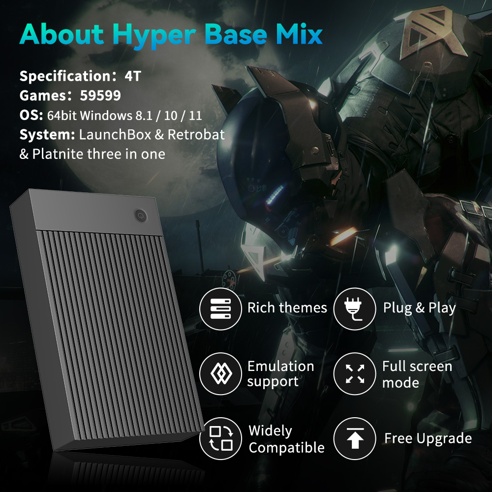 Hyper Base Mix 4TB Game Consol - огляд і ціна Retro Gaming Ps3