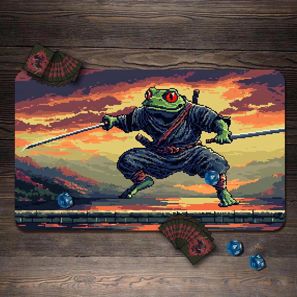 Retro Pixel Frog Samurai Gamin - огляд і ціна Retro Gaming Desk
