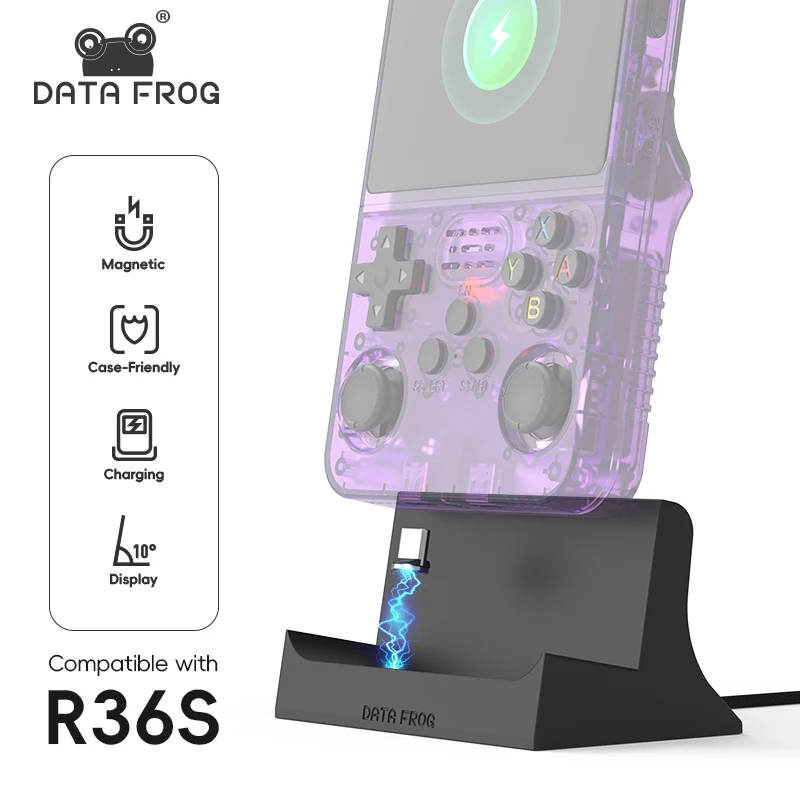 Data Frog R36S Charging Dock S - огляд і ціна Retro Gaming Download