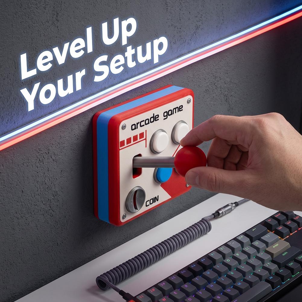 3D Printed Retro Arcade Switch - огляд і ціна Retro Gaming Desk