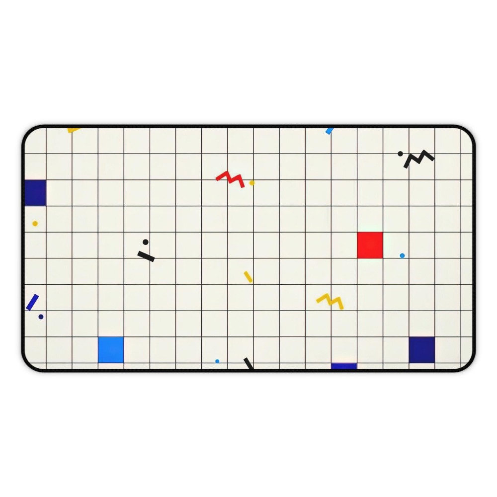 Retro Geometric Grid Desk Mat  - огляд і ціна Retro Gaming Desk