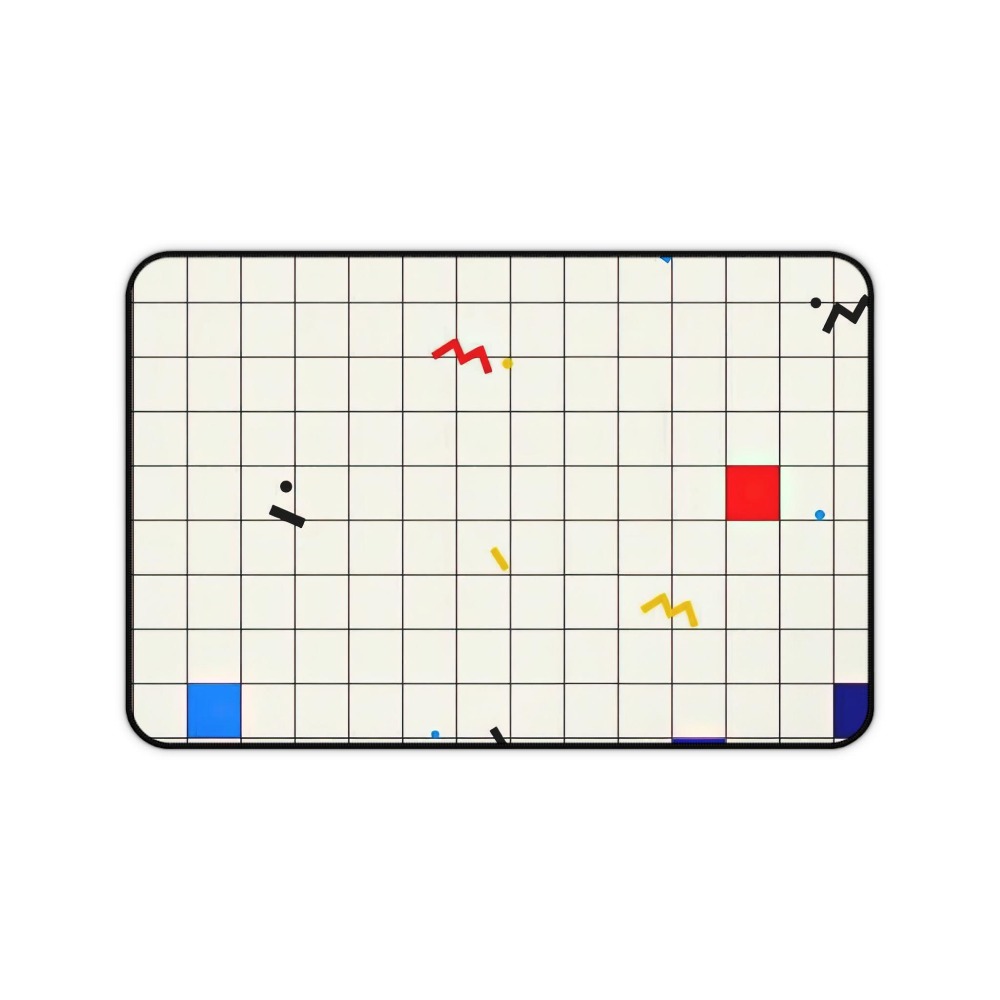 Retro Geometric Grid Desk Mat  - огляд і ціна Retro Gaming Desk