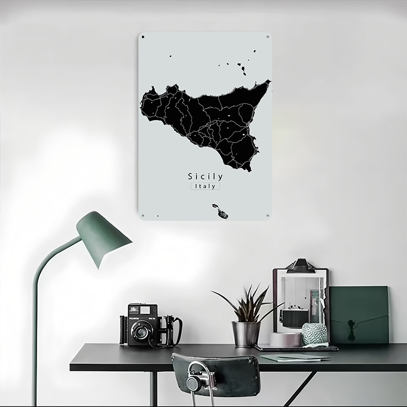 Sicily Island Map Poster Custo - огляд і ціна Retro Gaming Island