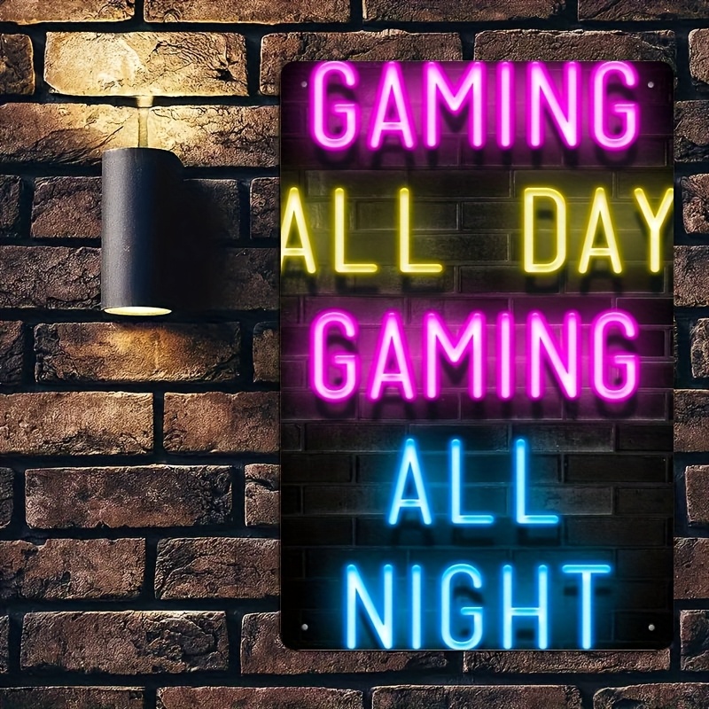 Retro Metal Tinplate Wall Art  - огляд і ціна Retro Gaming Cafe