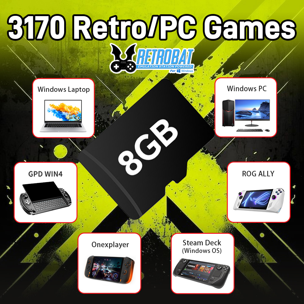 8GB Game TF Card with 3170 Ret - огляд і ціна Retro Gaming App