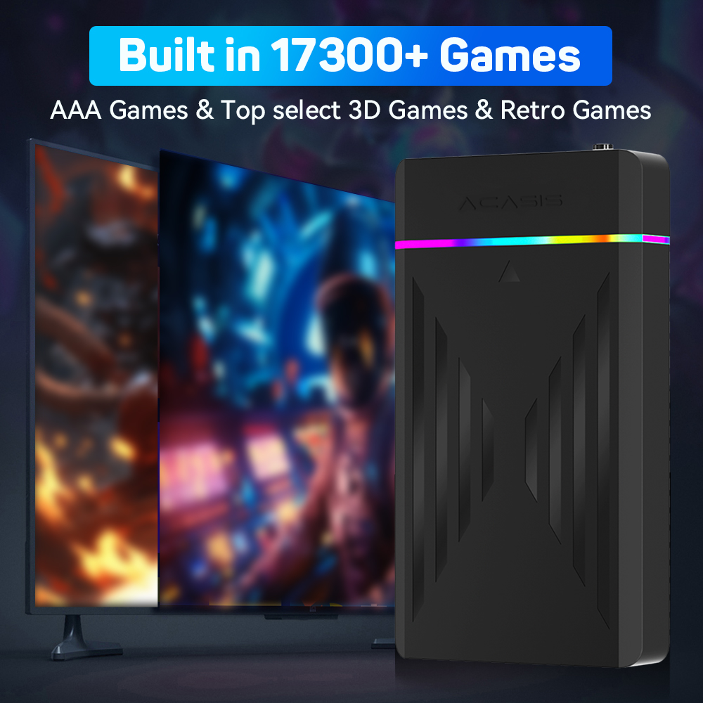 3TB Portable Gaming HDD Launch - огляд і ціна Retro Gaming Device Handheld